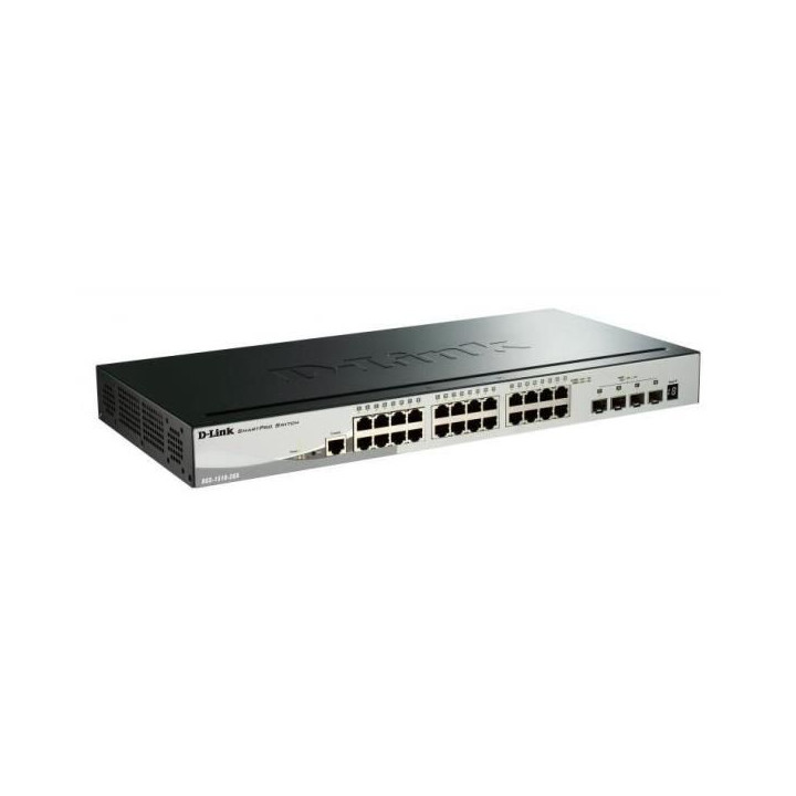 D-Link DGS-1510-28X e' uno switch di rete gigabit con 24 porte Gigabit e 4 porte SFP+ 10GbE