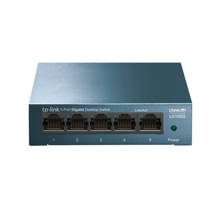 TP-Link LS105G è uno switch di rete Gigabit con 5 porte.