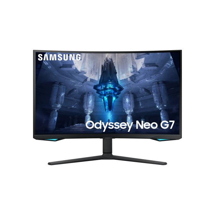 Samsung Odyssey Neo G7 è un Monitor da Gaming curvo da 32" VA e Tecnologia Mini LED con risoluzione 4K UHD e frequenza di aggio