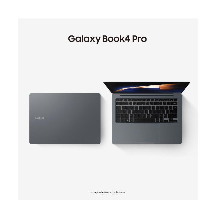Samsung Galaxy Book4 Pro è un Notebook con processore Intel Core Ultra 7 155H, 16GB di RAM DDR5 e SSD da 512GB.