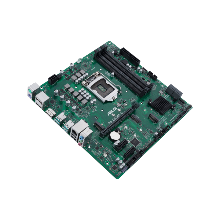 Asus Pro Q570M-C CSM e' una scheda madre su base Intel con supporto per processori con socket 1200. Supporta fino a 4 slot di R