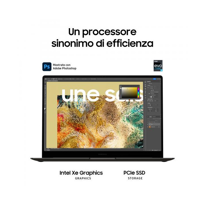 Samsung Galaxy Book3 Pro e' un notebook con processore Intel Core i7-1360P, 16GB di RAM e SSD da 512GB