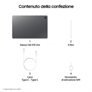 Samsung Galaxy Tab S10 Lite offre un ampio display da 10,9" per una visione nitida e prestazioni ottimali. Include S Pen per ap
