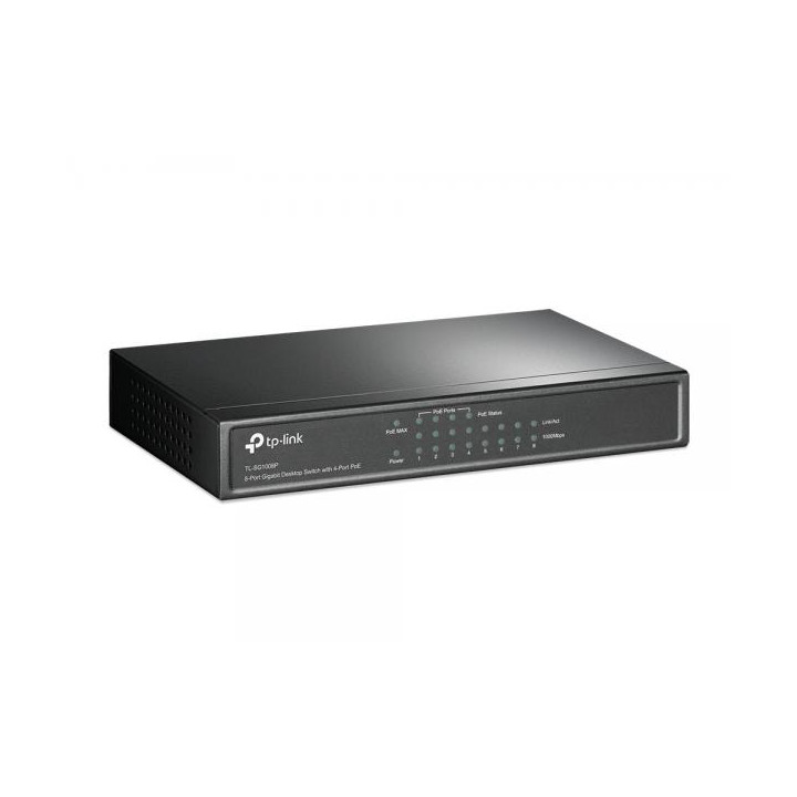 TP-Link TL-SG1008P è uno switch di rete Smart Gigabit con 8 porte GLAN di cui 4 PoE.
