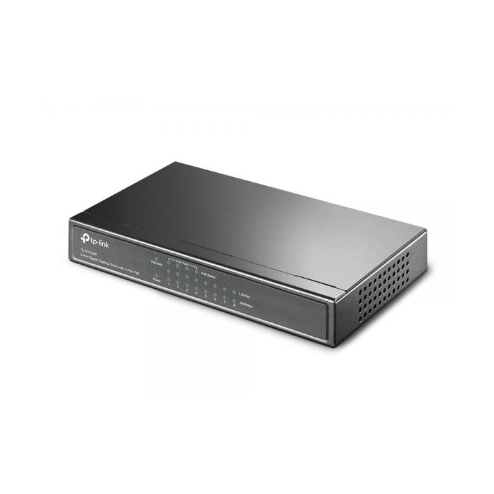 TP-Link TL-SG1008P è uno switch di rete Smart Gigabit con 8 porte GLAN di cui 4 PoE.