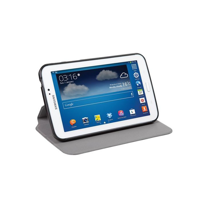 La custodia superleggera su misura protegge in modo sicuro il vostro Galaxy Tab. La cover resistente si trasforma in un support