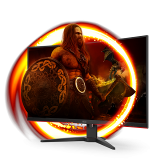 AOC C32G2ZE e' un monitor curvo con una risoluzione FullHD e frequenza di aggiornamento di 240Hz