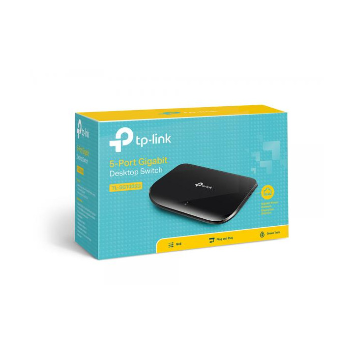 TP-LINK TL-SG1005D Switch Desktop Gigabit 5-Porte rappresenta un modo semplice per effettuare la transizione della rete cablata