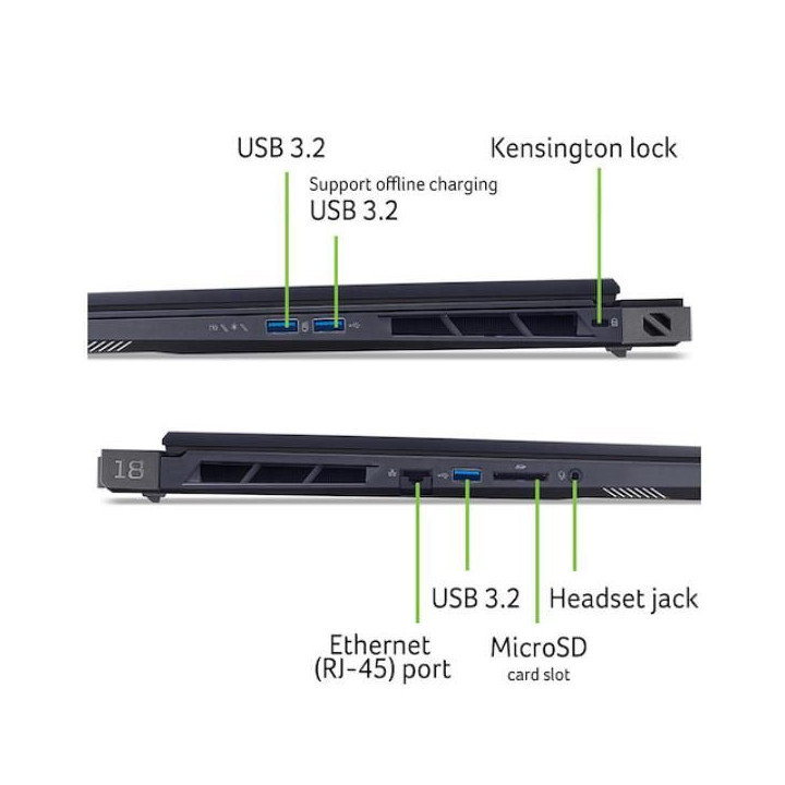 Il notebook gaming Acer Predator Helios 18 AI offre prestazioni elevate con un processore Intel Core Ultra 9 e una scheda grafi