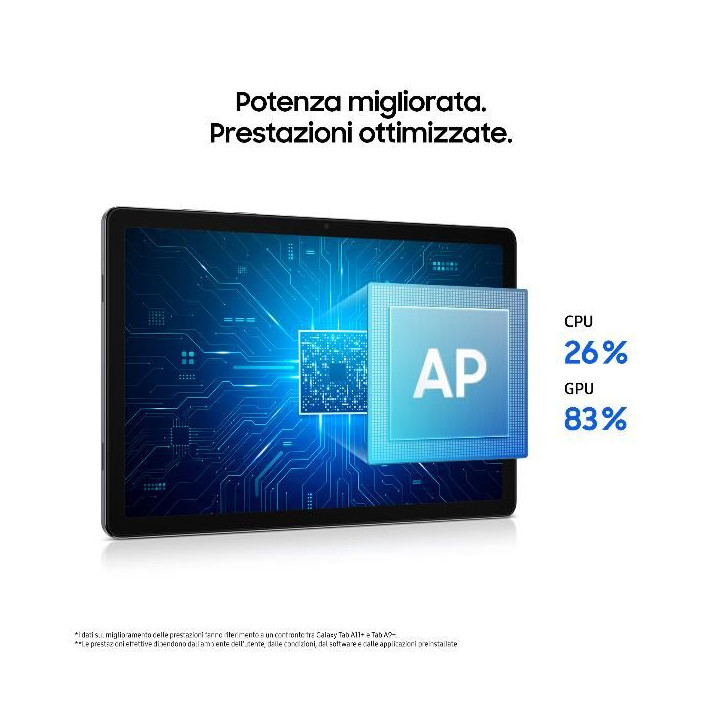 Samsung Galaxy Tab A11+ offre un design elegante e prestazioni ottimali grazie a un potente processore. Ampia memoria da 128 GB