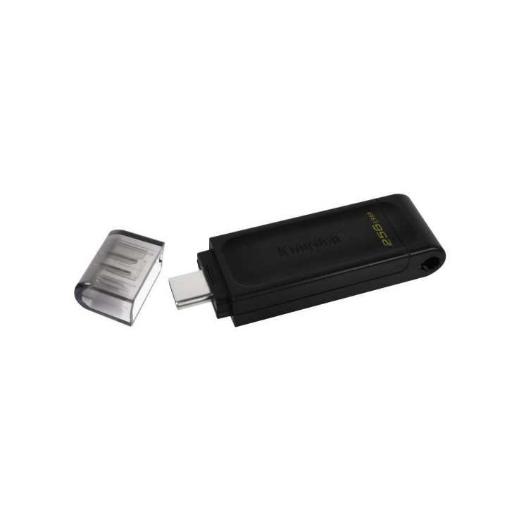 Kingston Pendrive USB-C 3.2256GB DT70/256GB Black