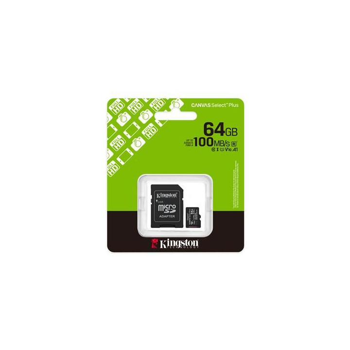 Kingston Micro SD 256GB Cl10 Canvas S.Plus SDCS3/256GB +Ad.SD