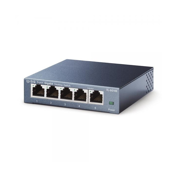 TP-Link TL-SG105 è uno switch di rete Gigabit con 5 porte GLAN.