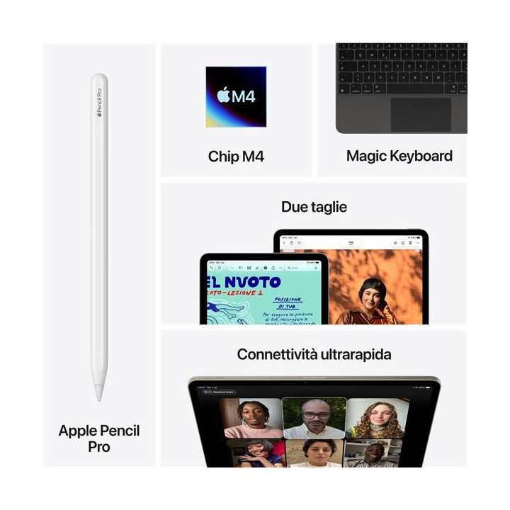 Apple iPad Air 2026 8Gen 11" 512GB M4 Starlight ITA MH3D4TY/A