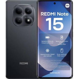 Xiaomi Redmi Note 15 8+256GB 6.77" NFC Black DS EU