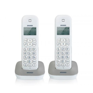 Telefono Cordless Brondi Gala Twin Bianco/Grigio
