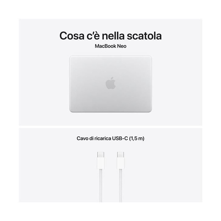 Apple MacBook Neo 2026 13" A18 Pro 6C/5G 8/256GB Silver MHFA4T/A