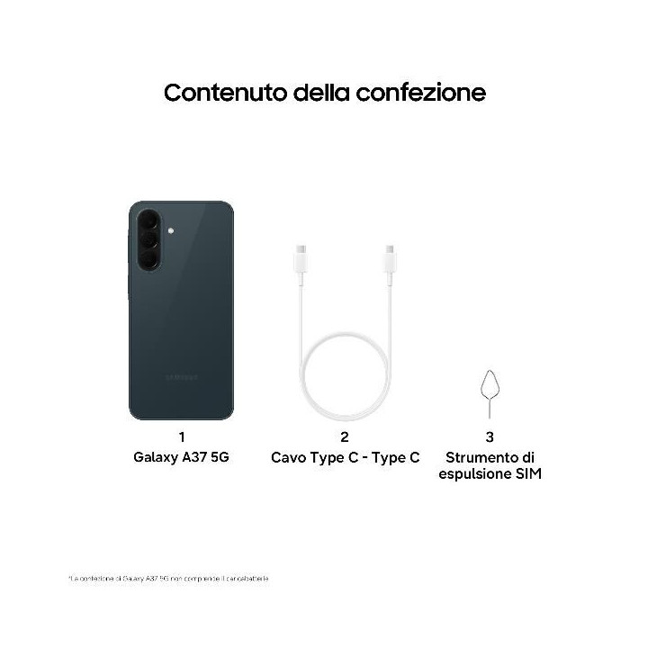 Samsung SM-A376B A37 6+128GB 6.67" 5G Awesome Greygreen ITA