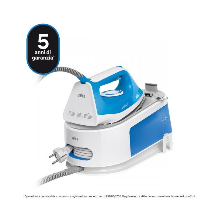 Braun Ferro Da Stiro Con Caldaia 1.5 Lt 2400w Bianco/Blu