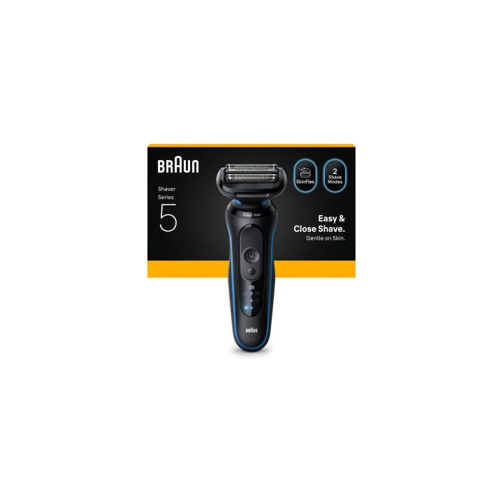 Braun Rasoio Elettrico Serie 5 Wet&Dry 3 Lame 52-B1000S Blu