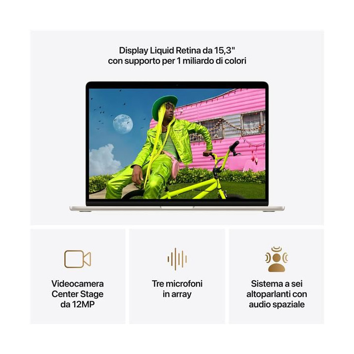 Apple MacBook Air 2026 15" M5 10C/10G 16/1TB Starlight MDVE4T/A