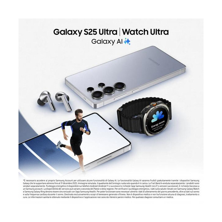 Samsung SM-S938 S25 Ultra 12+256GB 6.9" 5G Titanium Black ITA