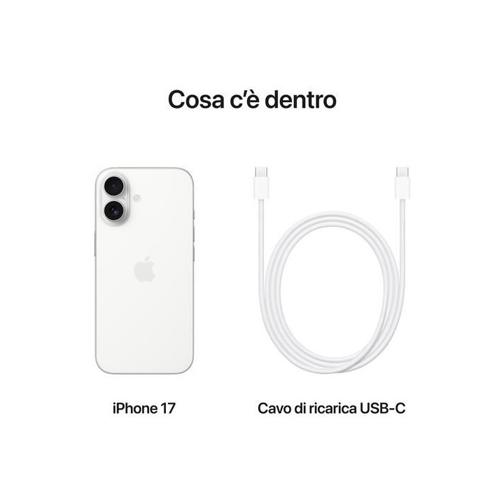 Apple iPhone 17 256GB 6.3" White ITA MG6K4QL/A