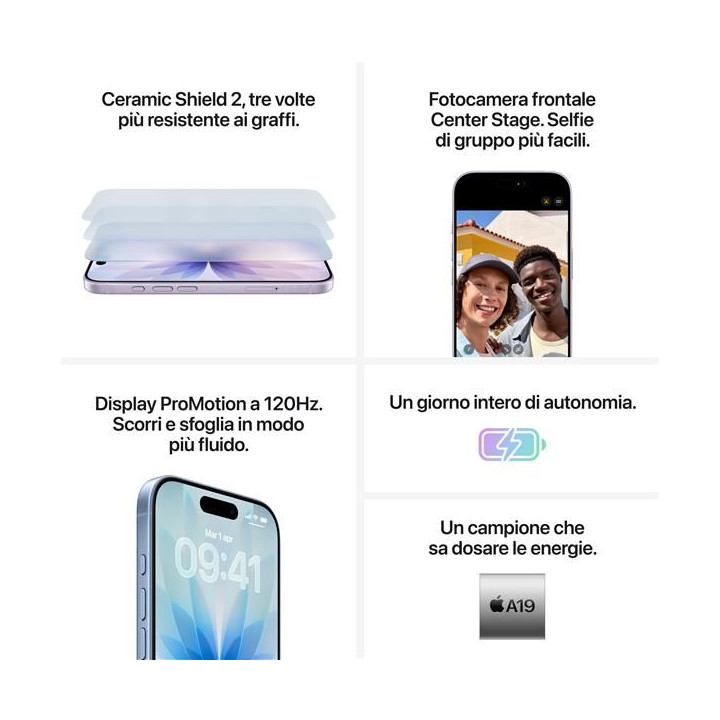 Apple iPhone 17 256GB 6.3" White ITA MG6K4QL/A