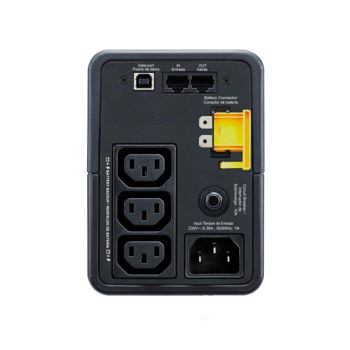 APC BX500MI è un UPS a linea interattiva da 500VA e 300W con tre prese IEC
