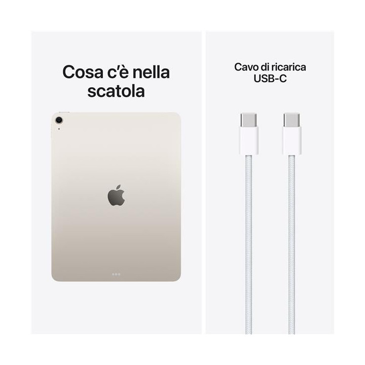 Apple iPad Air 2026 8Gen 13" 256GB M4 Starlight ITA MH5W4TY/A