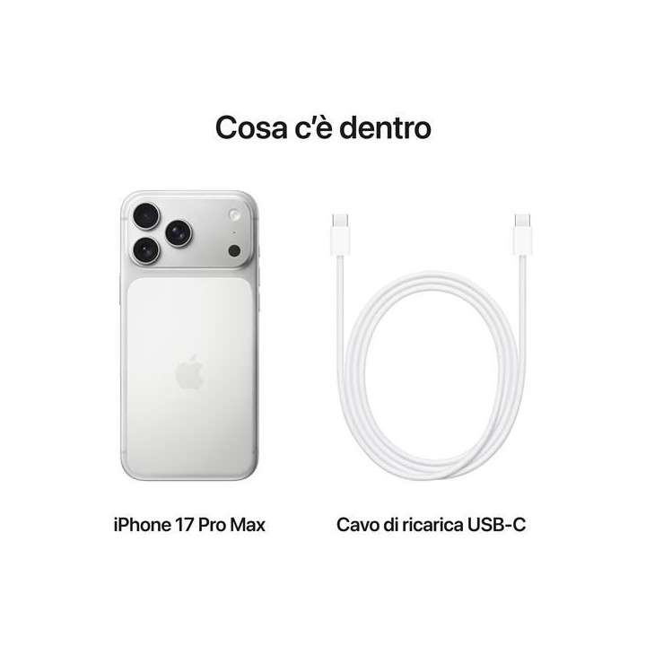Apple iPhone 17 Pro Max 256GB 6,9" Silver ITA MFYM4QL/A