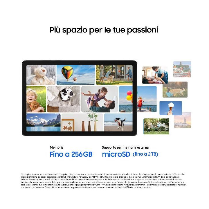 Samsung SM-X230 Galaxy Tab A11+ 8+256GB 11" Gray ITA