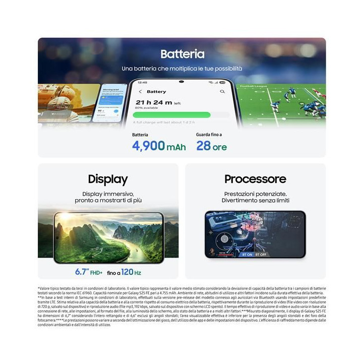 Samsung SM-S731 S25 FE 8+256GB 6.7" 5G Navy ITA