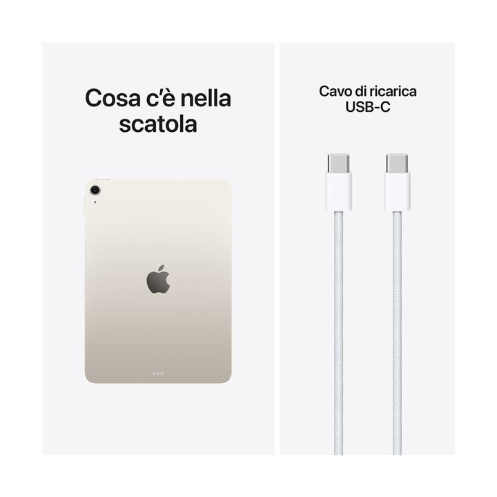 Apple iPad Air 2026 8Gen 11" 256GB M4 Starlight ITA MH374TY/A