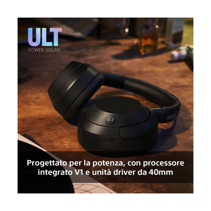Sony Cuffie Wir/BT Ult Power Sound NoiseC WH-ULT900NB Black