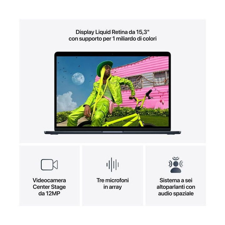 Apple MacBook Air 2026 15" M5 10C/10G 16/1TB Midnight MDVK4T/A