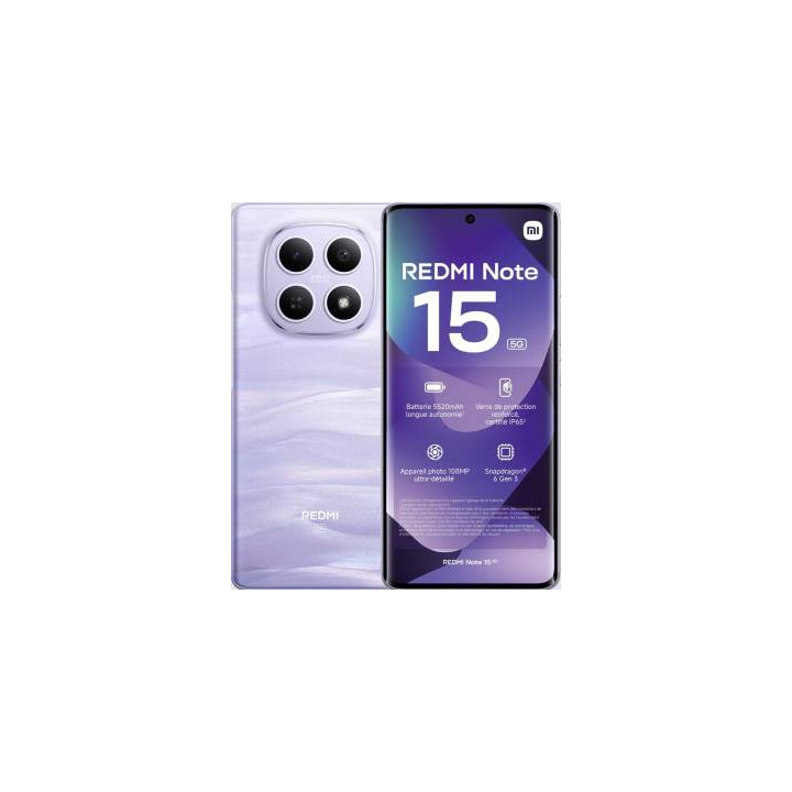 Xiaomi Redmi Note 15 6+128GB 6.77" 5G Mist Purple EU