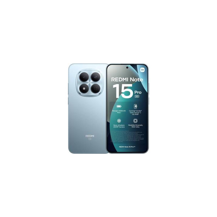 Xiaomi Redmi Note 15 Pro 8+256GB 6.83" 5G Glacier Blue EU