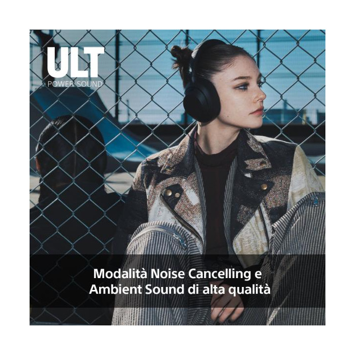 Sony Cuffie Wir/BT Ult Power Sound NoiseC WH-ULT900NH Grigio