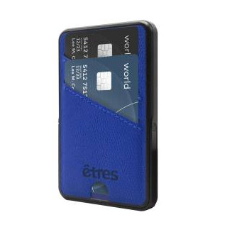 Etres Powerbank 5000mAh Wireless Magnetico con Portacarte Blue