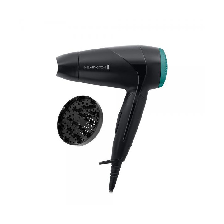 Remington Asciugacapelli D1500 Da Viaggio Pieghevole 2000w Nero